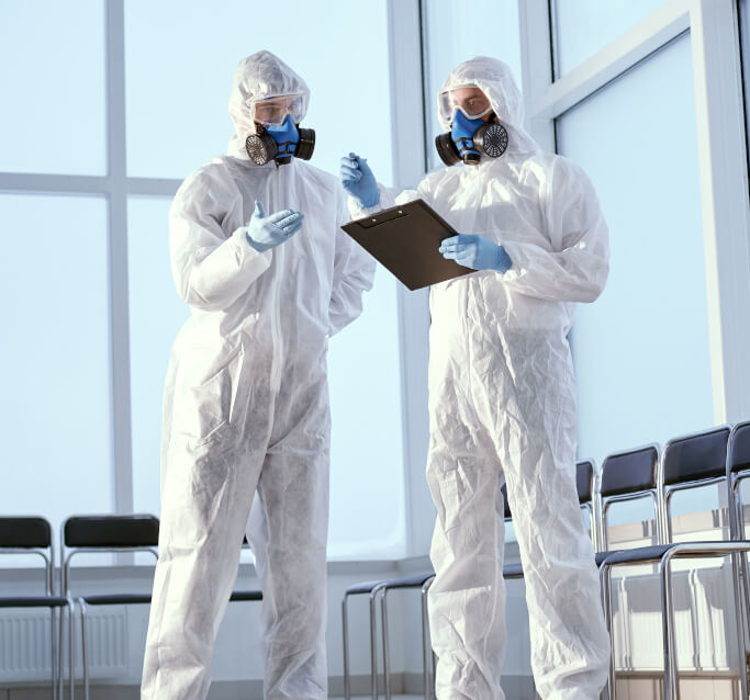 hazmat supervisor and worker